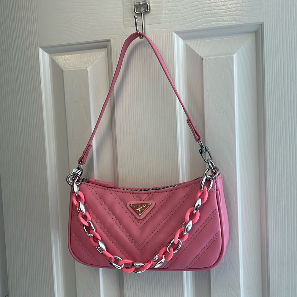 Designer inspired pink handbag. New